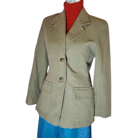 🏅Classic Talbots Collection Cotton Blazer - Picture 3 of 8